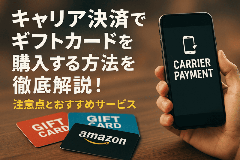 【審査不要・即日】キャリア決済現金化のメリットで、急な出費も安心！スマホで完結する賢い資金調達術